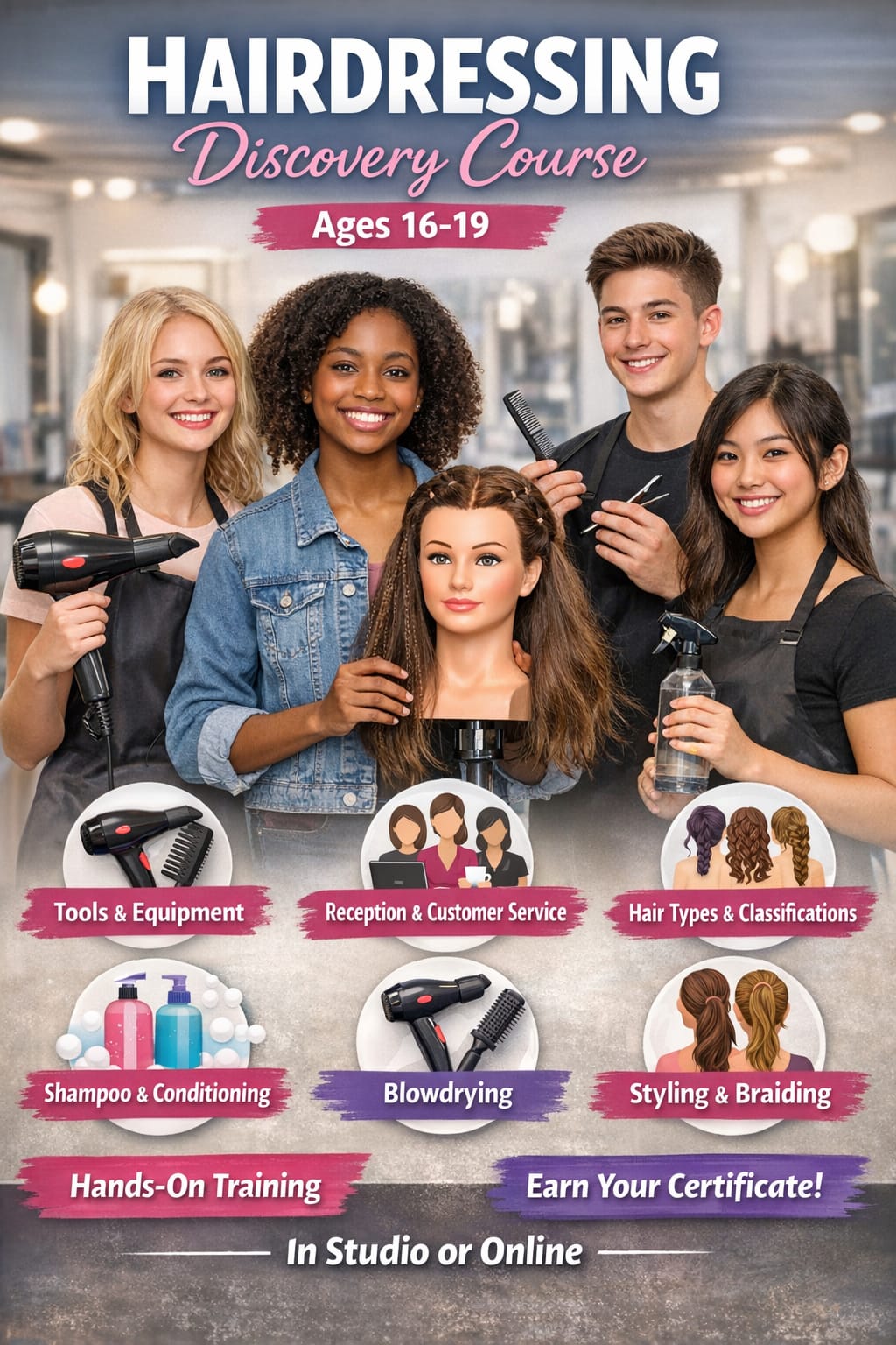 Hair Dressing Discovery Course